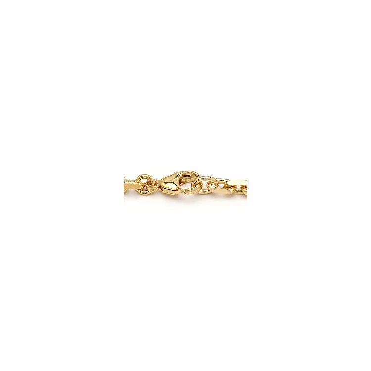 BNH Anker facet armband aus 14 Karat Gold 18,5 cm x 5,0 mm
