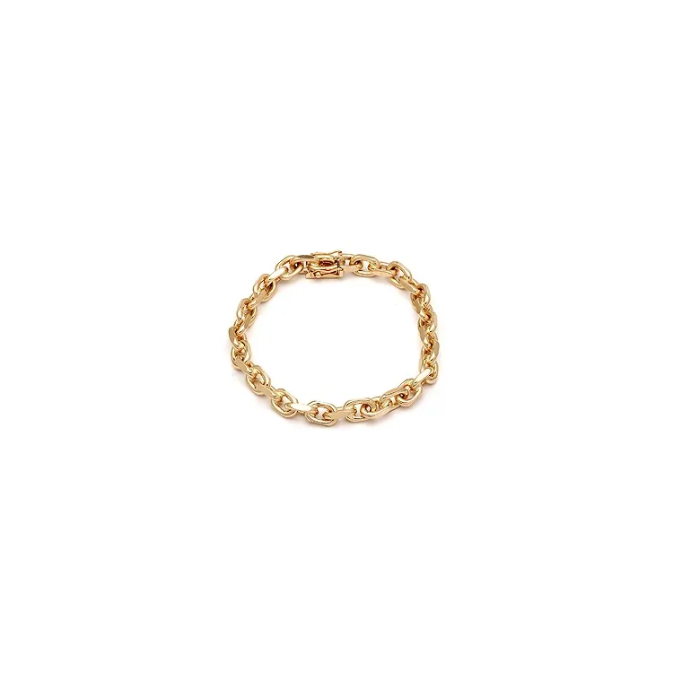 BNH Anker facet armband aus 14 Karat Gold 18,5 cm x 6,0 mm