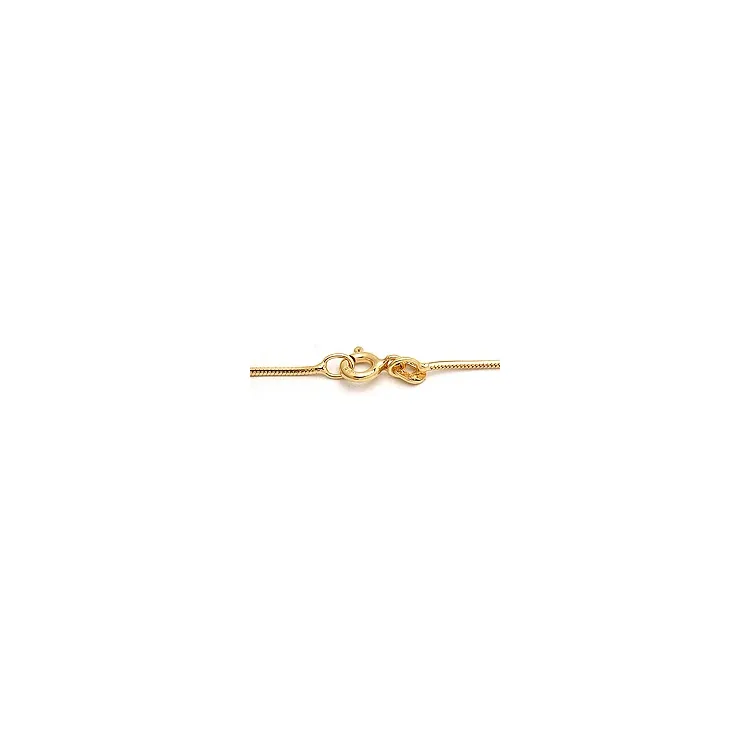 BNH Schlangenhalskette aus 14 Karat Gold 42 cm x 1,3 mm