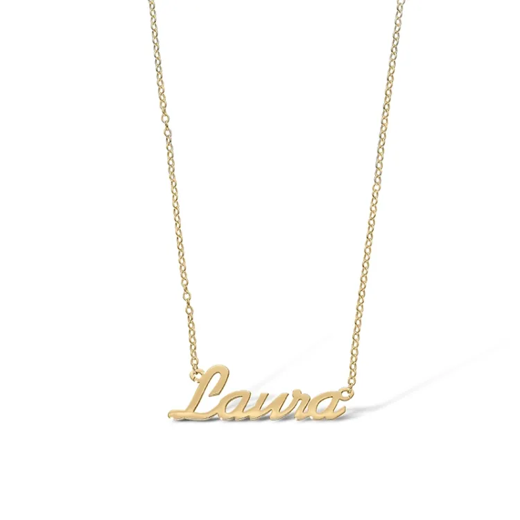 Namenskette mit Anhänger in 9 Karat Gold - My Letter