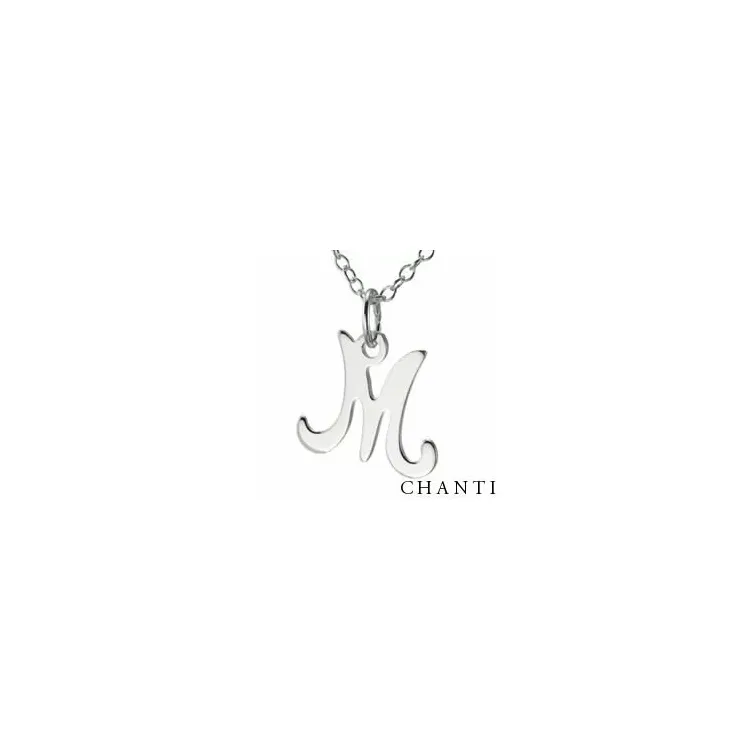 initial Namenskette mit Anhänger in Silber - My Letter