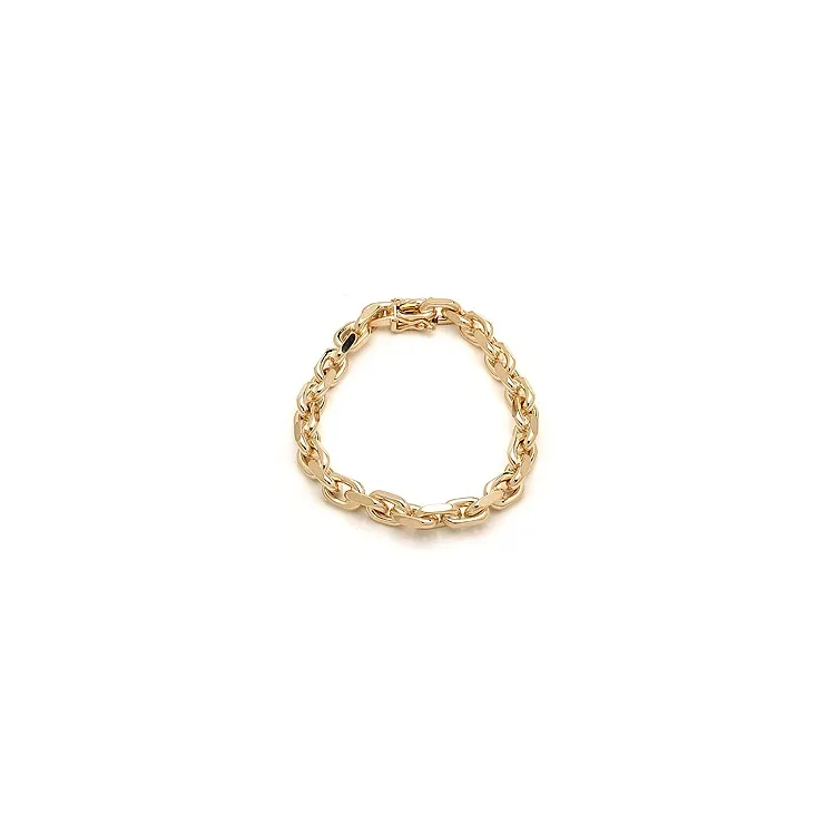 BNH Anker facet armband aus 14 Karat Gold 18,5 cm x 7,0 mm