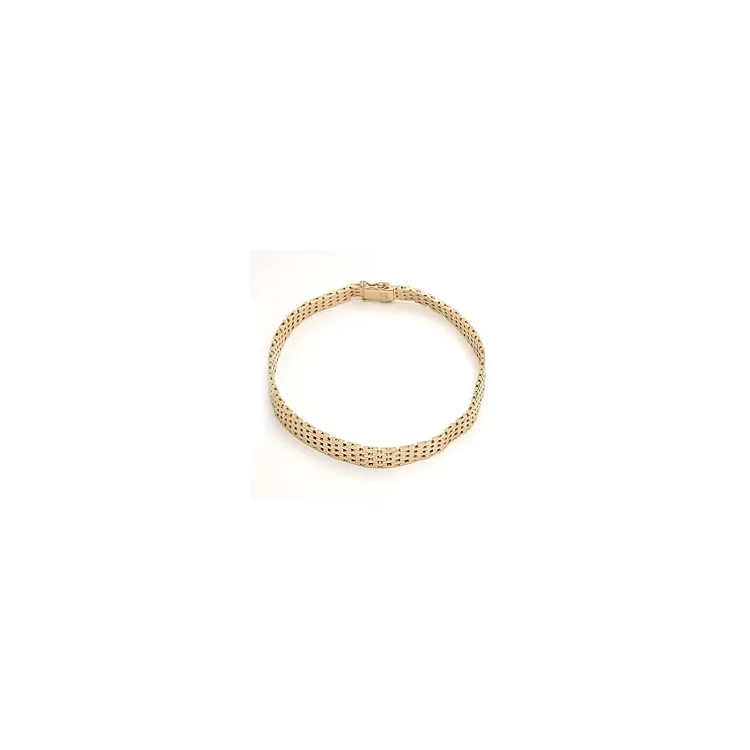 BNH Gliederarmband aus 14 Karat Gold 21 cm x 7 mm