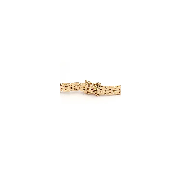 BNH Gliederarmband aus 14 Karat Gold 21 cm x 7 mm
