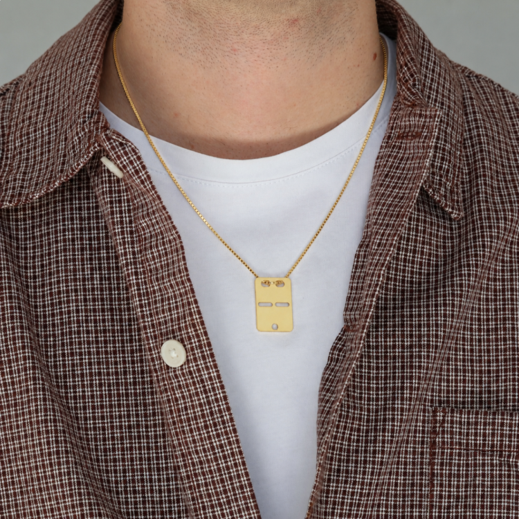 ID-Blech aus 8 Karat Gold