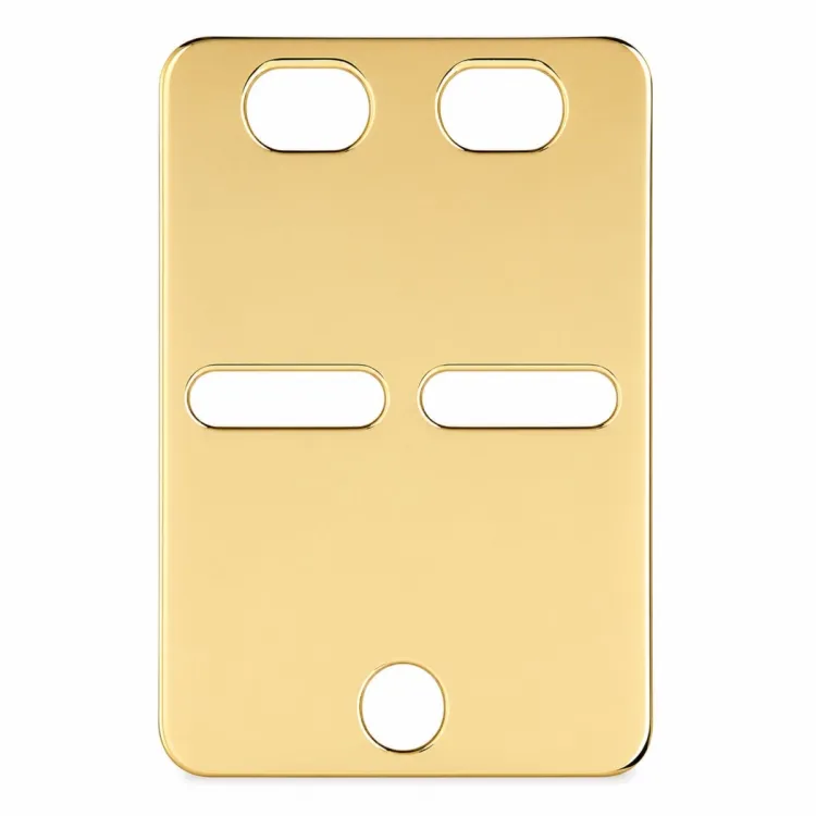 Klein ID-Blech aus 14 Karat Gold