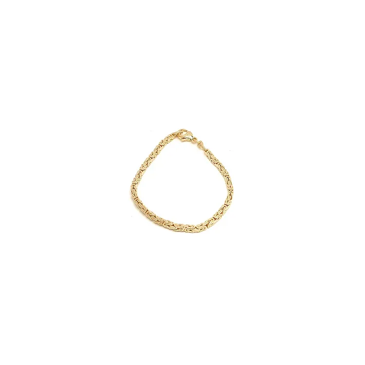 Königarmband aus 14 Karat Gold 18,5 cm x 2,8 mm