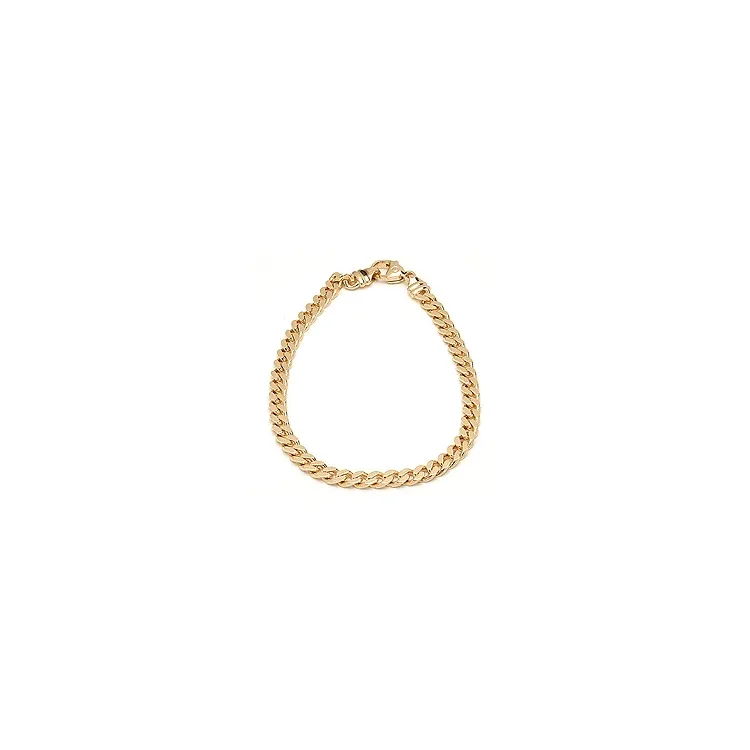 BNH Panzerarmband aus 8 Karat Gold 18,5 cm x 4,7 mm