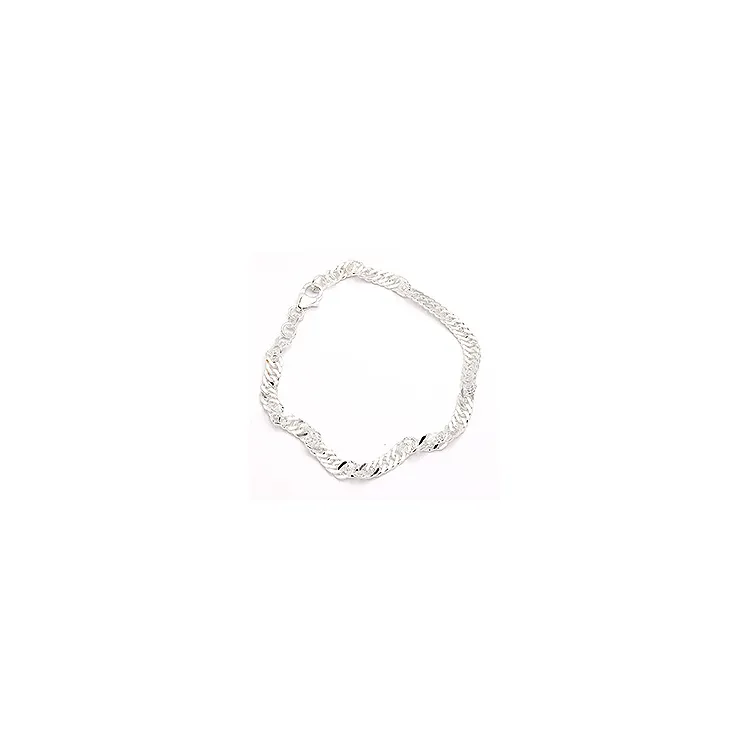 BNH Singapore Armband aus Silber 17 cm x 4,7 mm