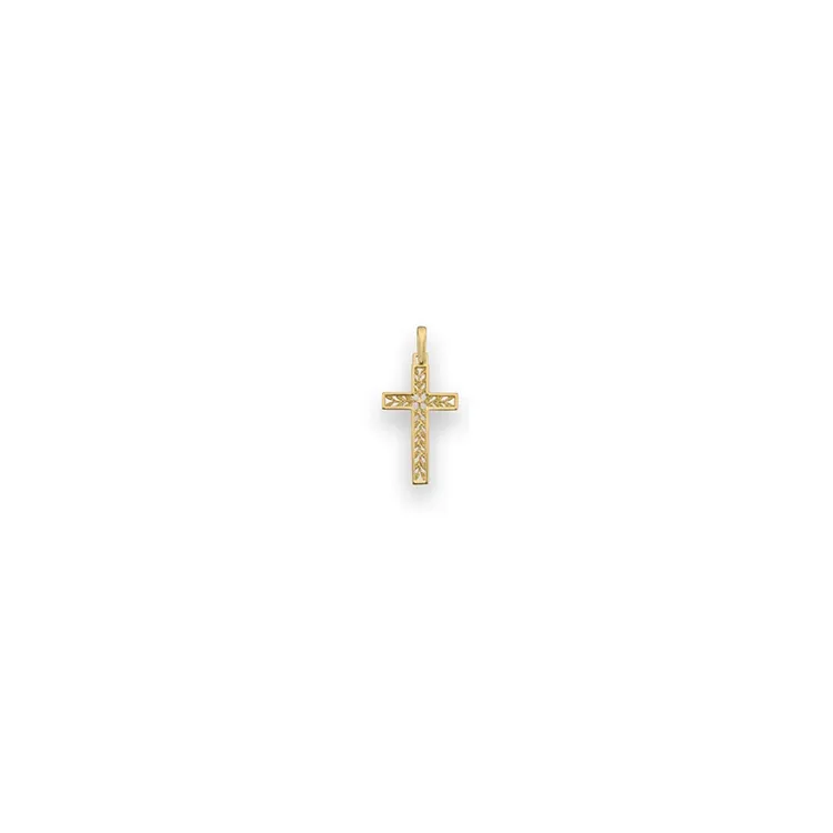 Elegant Kreuzanhänger aus 8 Karat Gold - Amoré