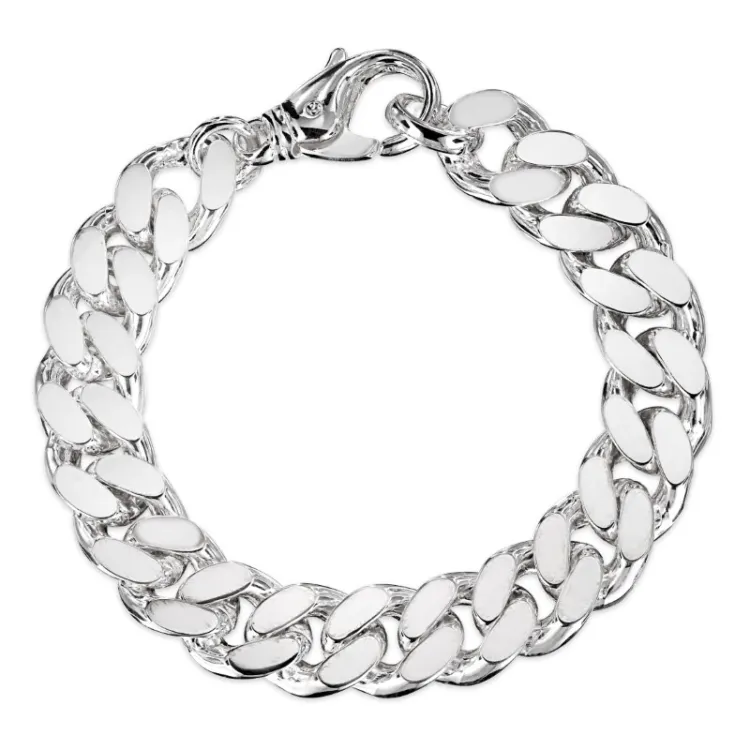 BNH Panzerarmband aus Silber 18,5 cm x 10,5 mm