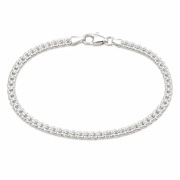 BNH Bismark-Armband aus Silber 14,0 cm x 3,5 mm