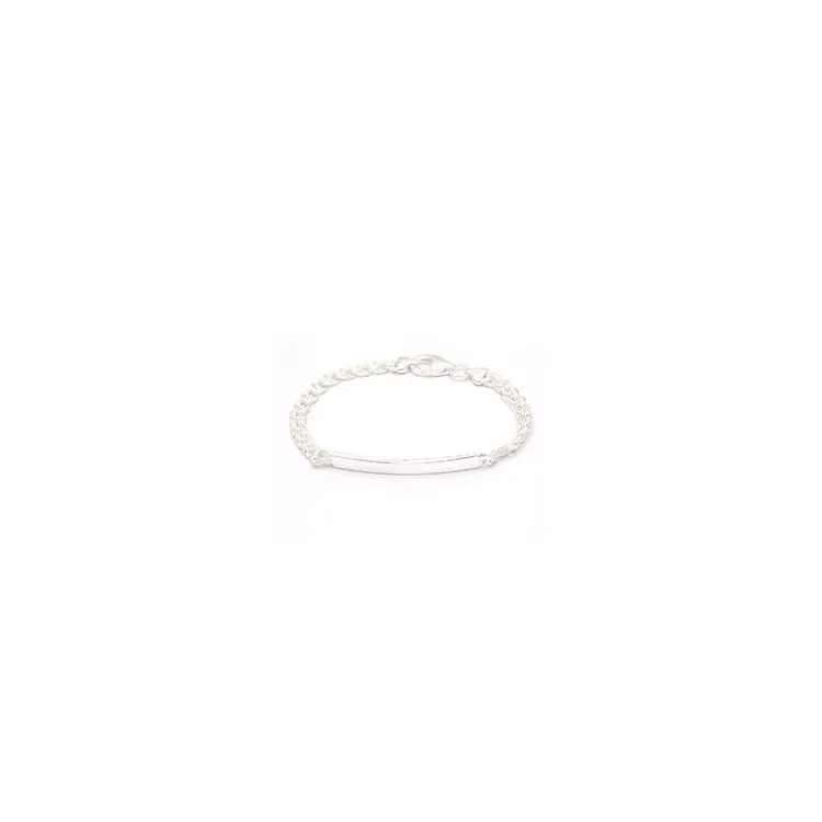 BNH Bismark-Armband aus Silber 14 cm x 3,5 mm