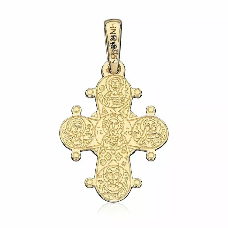 13 x 15 mm Gold Dagmarkreuz aus 14 Karat Gold - Amoré