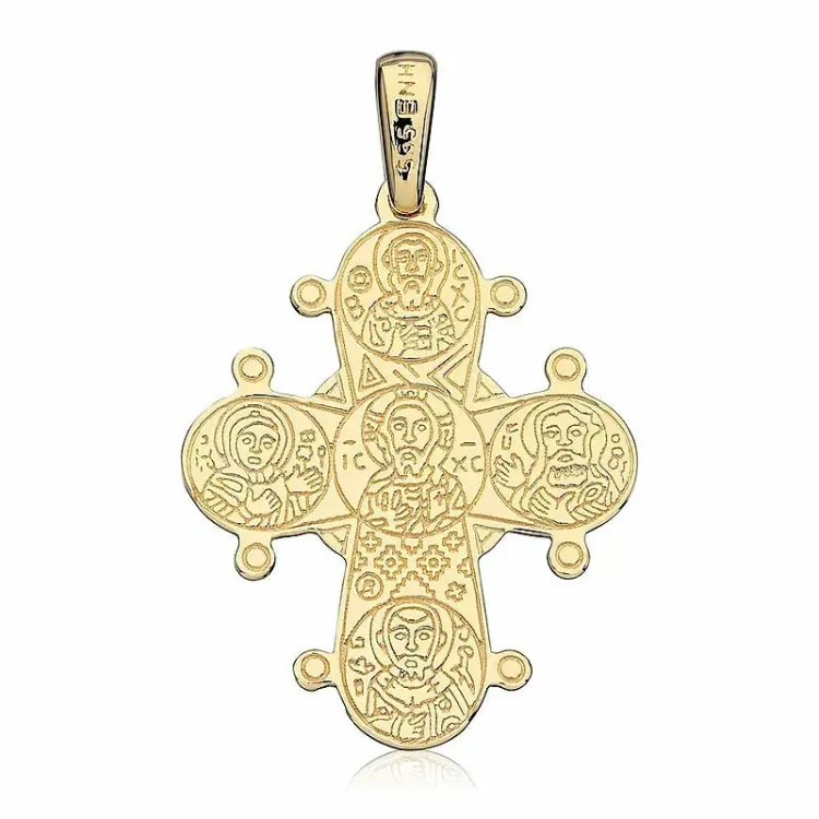 21 x 25 mm Gold Dagmarkreuz aus 14 Karat Gold - Amoré