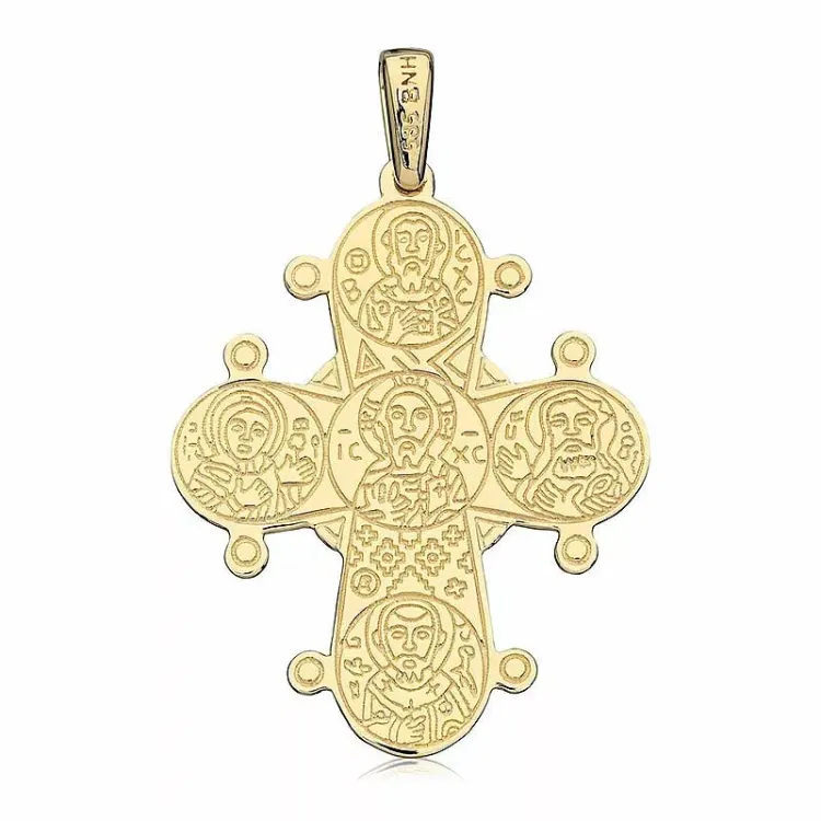 25 x 30 mm Gold Dagmarkreuz aus 14 Karat Gold - Amoré