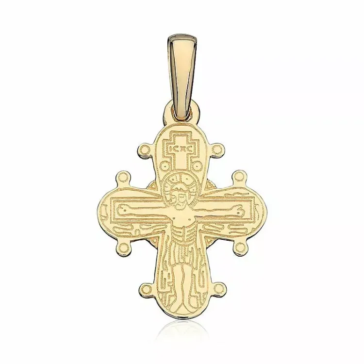 13 x 15 mm Gold Dagmarkreuz aus 14 Karat Gold - Amoré
