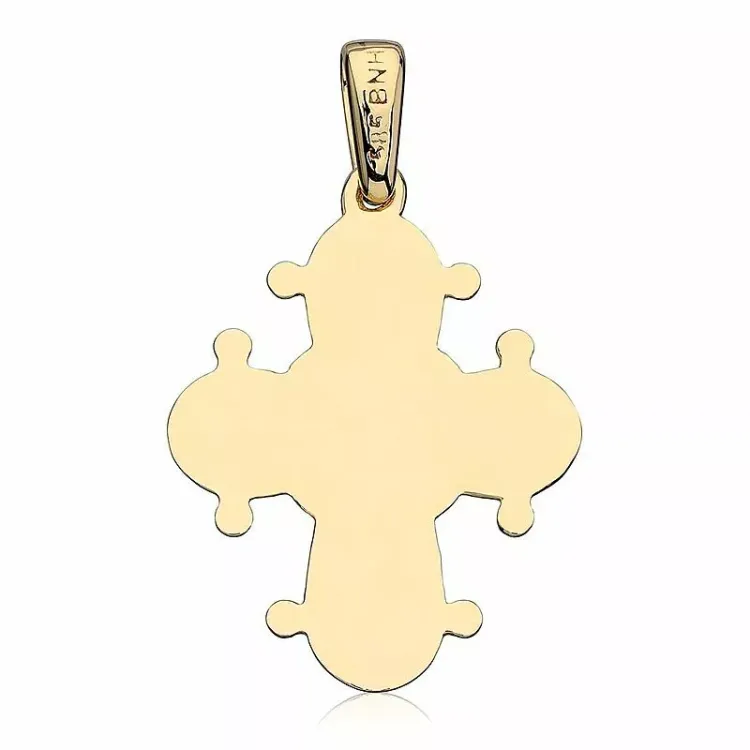 17 x 20 mm Dagmarkreuz aus 14 Karat Gold - Amoré