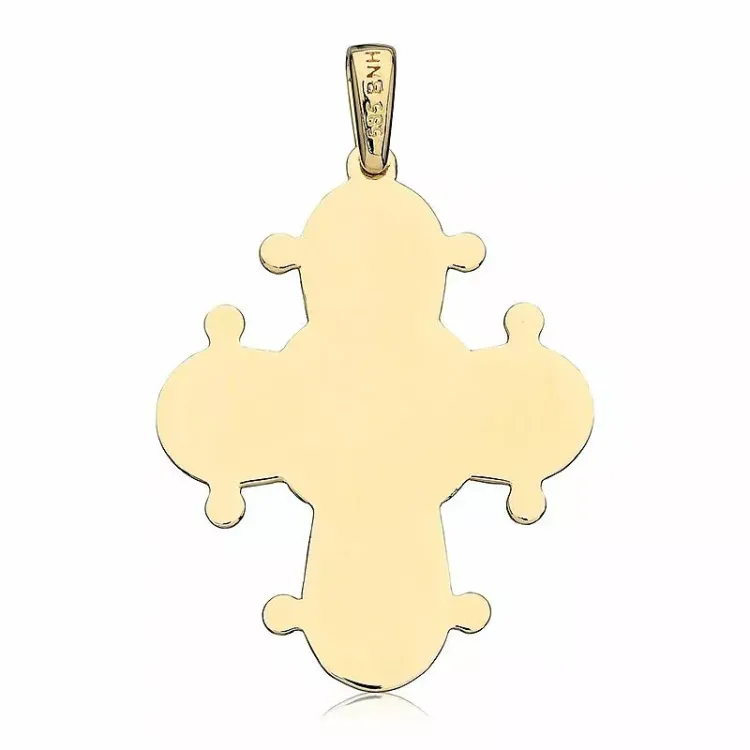 25 x 30 mm Dagmarkreuz aus 14 Karat Gold - Amoré