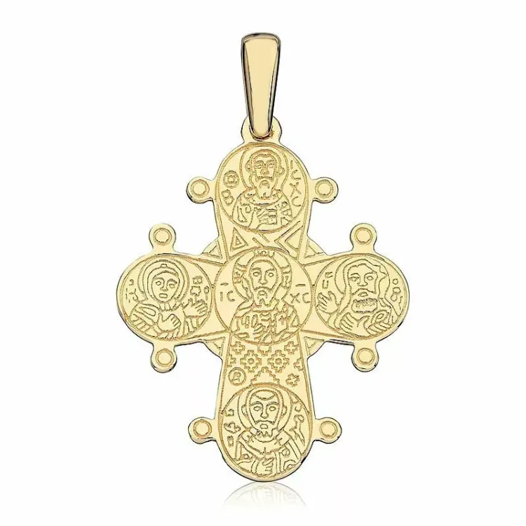 21 x 25 mm Dagmarkreuz aus 8 Karat Gold - Amoré