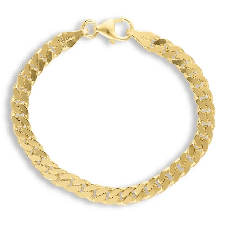 BNH Panzerarmband aus 8 Karat Gold 18,5 cm x 5,3 mm