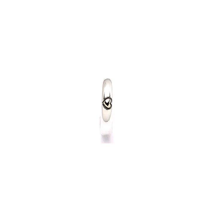Herz Ring aus Silber und Gelbgold