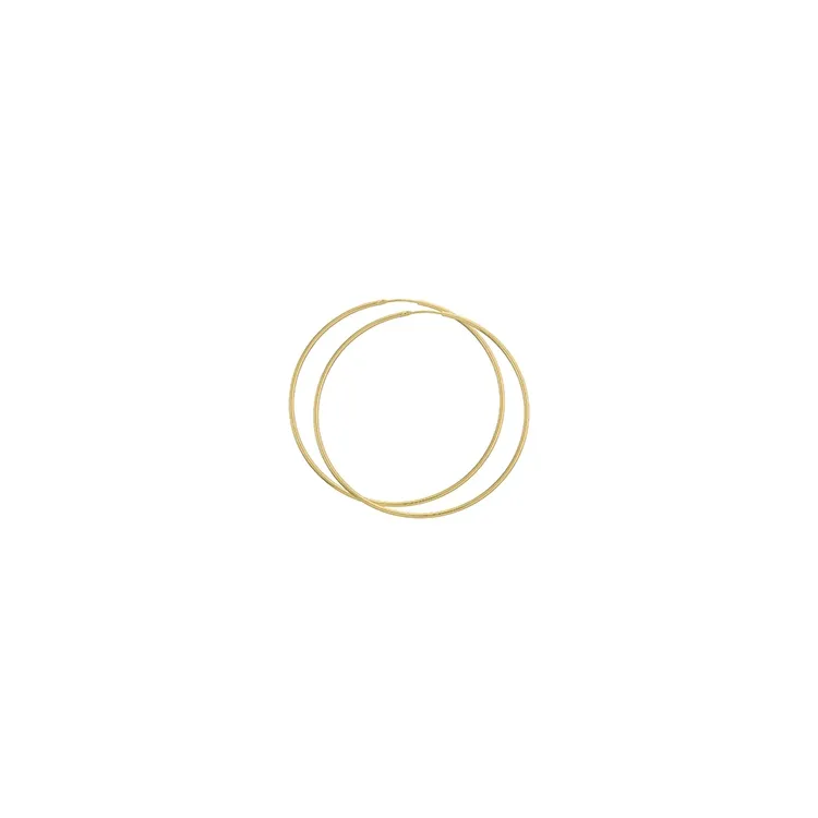 62 mm BNH Kreolenohrringe in 14 Karat Gold