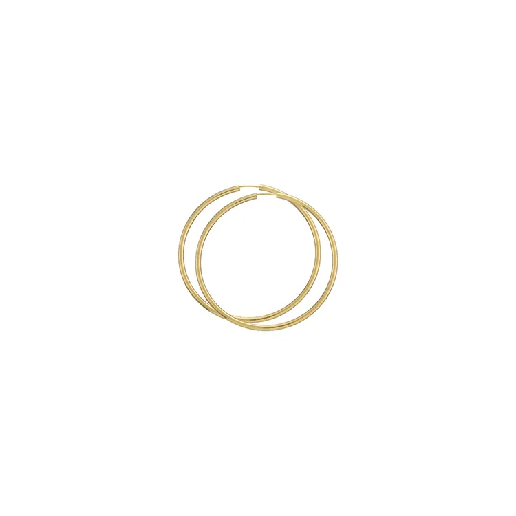 60 mm BNH Kreole in 14 Karat Gold