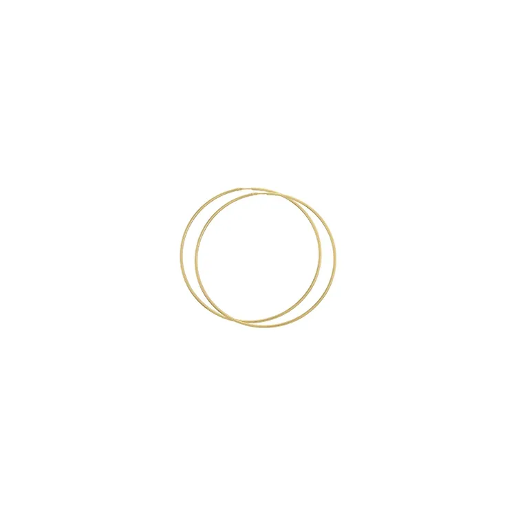 75 mm BNH Kreolenohrringe in 8 Karat Gold