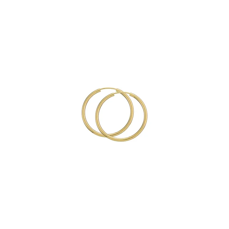 30 mm BNH Kreolenohrringe in 8 Karat Gold