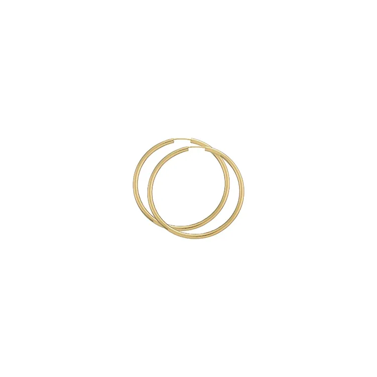50 mm BNH Kreolenohrringe in 8 Karat Gold