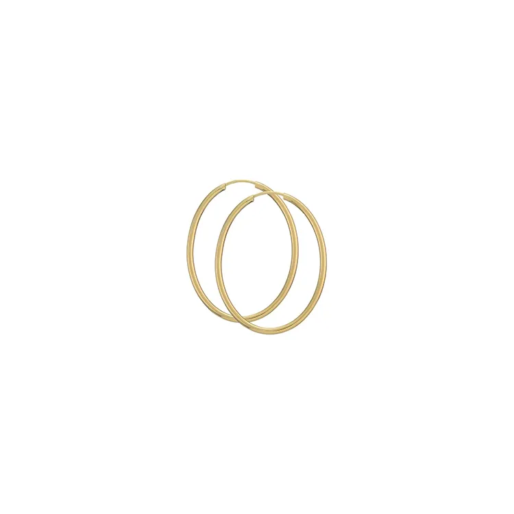 40 mm BNH Kreole in 14 Karat Gold