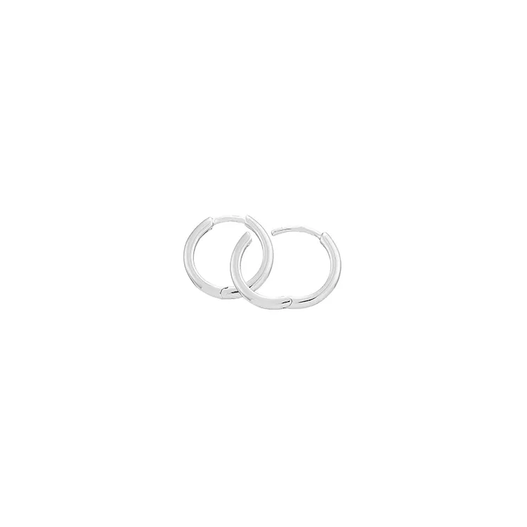 15 mm BNH Kreole in 14 Karat Weißgold