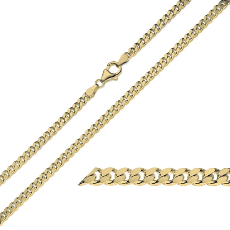 BNH Panzerarmband aus 14 Karat Gold 17 cm x 4,0 mm