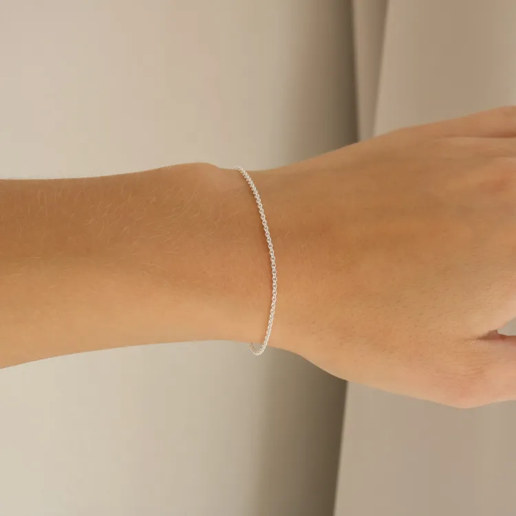 BNH Anker runden Armband aus Silber 21 cm x 1,5 mm