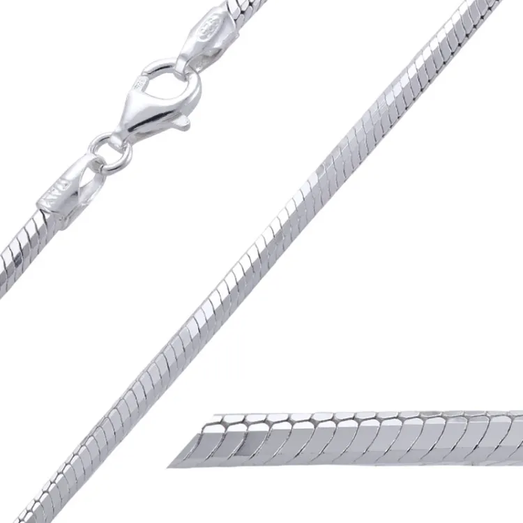 Bnh schlangenhalskette aus silber 50 cm x 3,2 mm