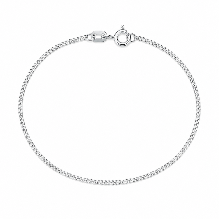 BNH Panzerarmband aus Silber 21 cm x 1,8 mm
