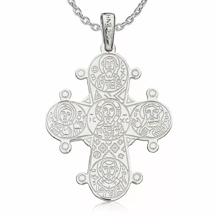 Dagmarkreuz halskette aus silber und anhänger aus silber