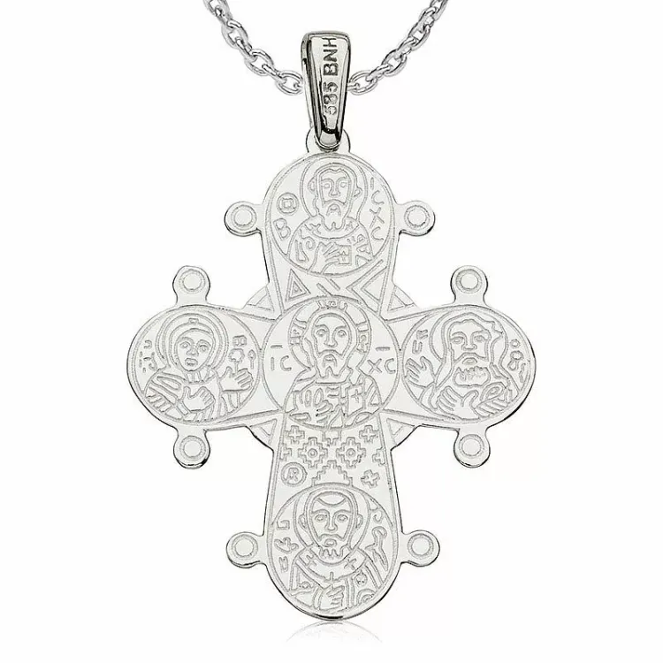 Dagmarkreuz halskette aus silber und anhänger aus silber