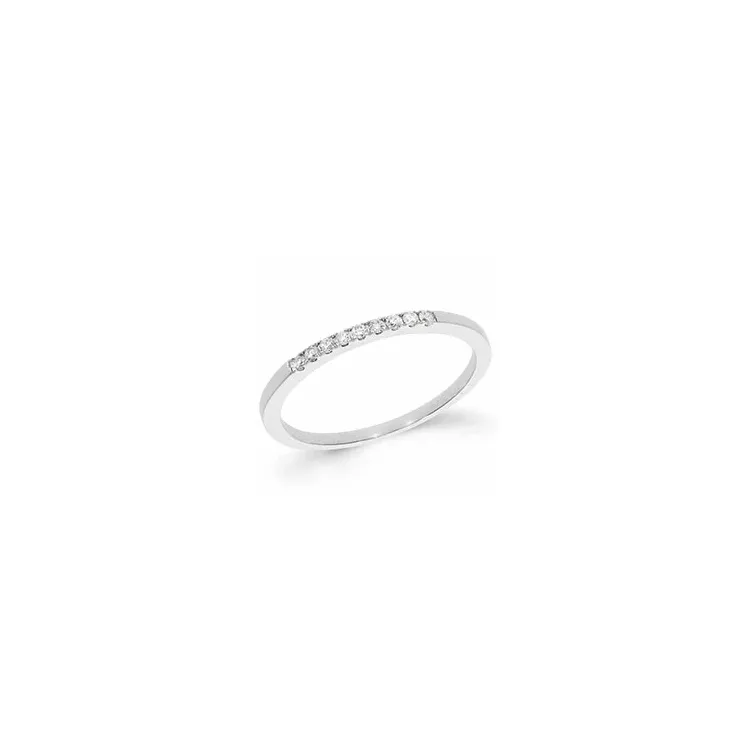 Eng diamant weißgoldring in 14 karat weißgold 0,09 ct