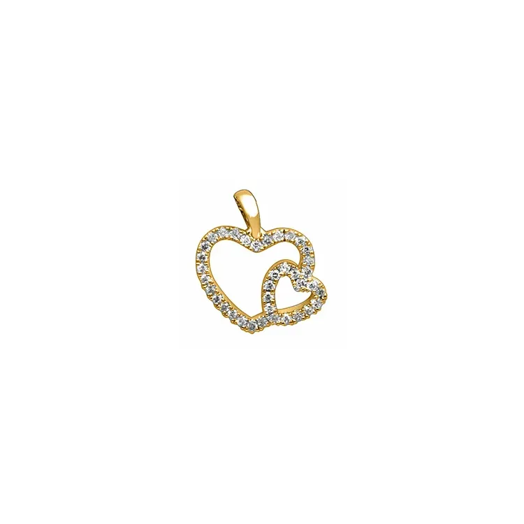 Herz Diamantanhänger in 14 karat Gold 0,29 ct