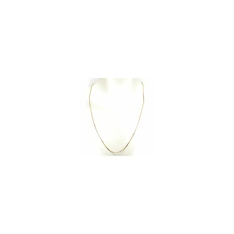 Lange veneziahalskette aus vergoldetem sterlingsilber 70 cm x 1,2 mm