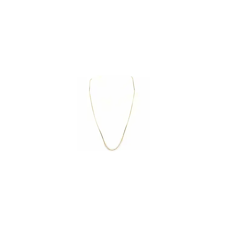 Lange Veneziahalskette aus vergoldetem Sterlingsilber 80 cm x 1,2 mm