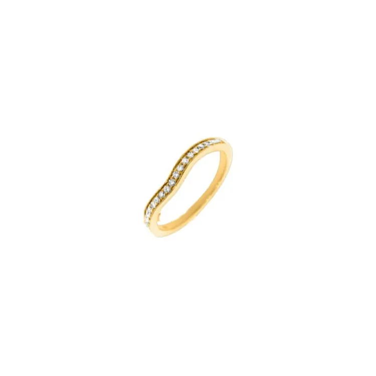 Diamant Gold Ring in 14 Karat Gold 0,14 ct