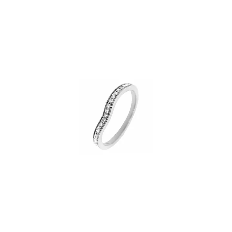 Diamant Ring in 14 Karat Weißgold 0,14 ct