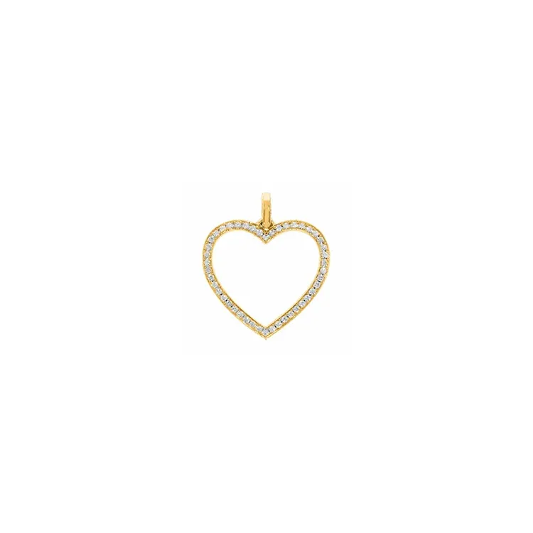 Herz Diamantanhänger in 14 karat Gold 0,23 ct