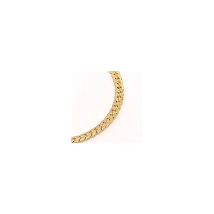 Victoriakette aus vergoldetem Sterlingsilber 42 cm x 2,2 mm