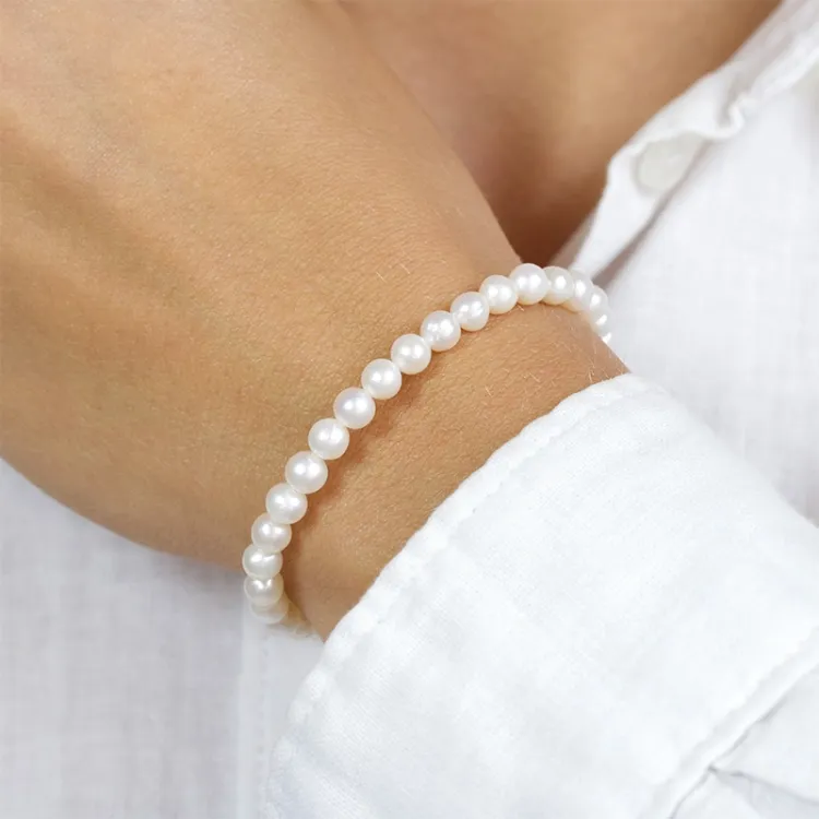16 cm Perlenarmband mit Süßwasserperle.