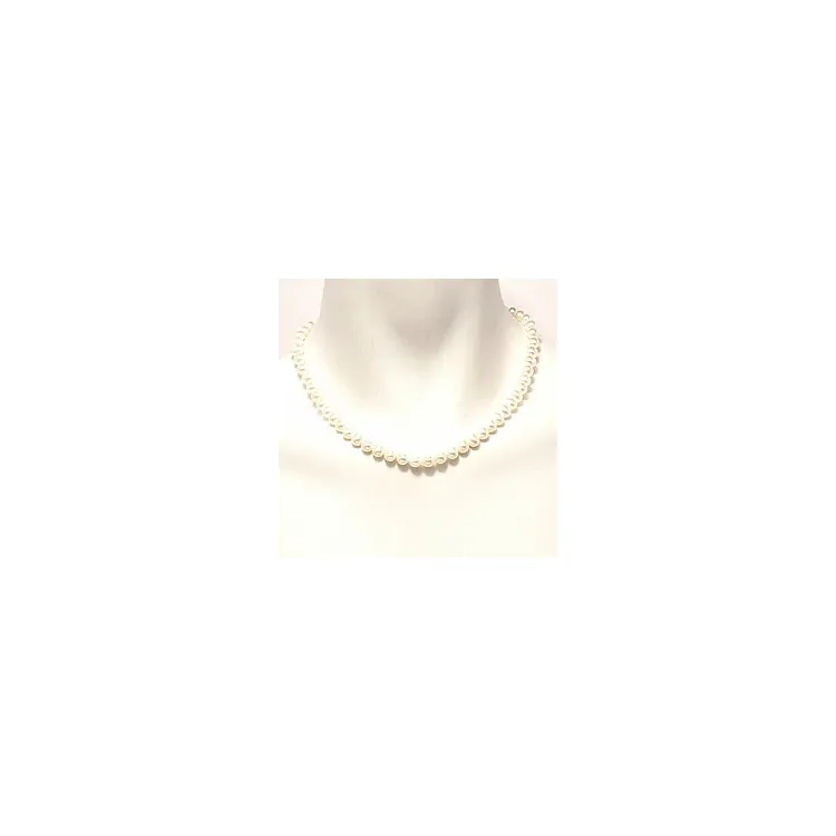 Kollektionsmuster Perle Halskette aus Silber 45 cm x 7,0-7,5 mm