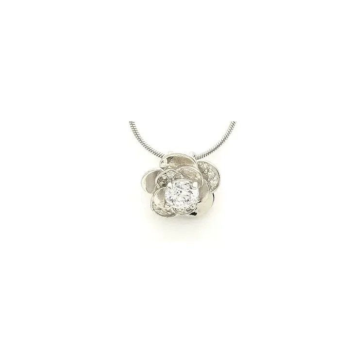 Blumenanhänger aus Silber